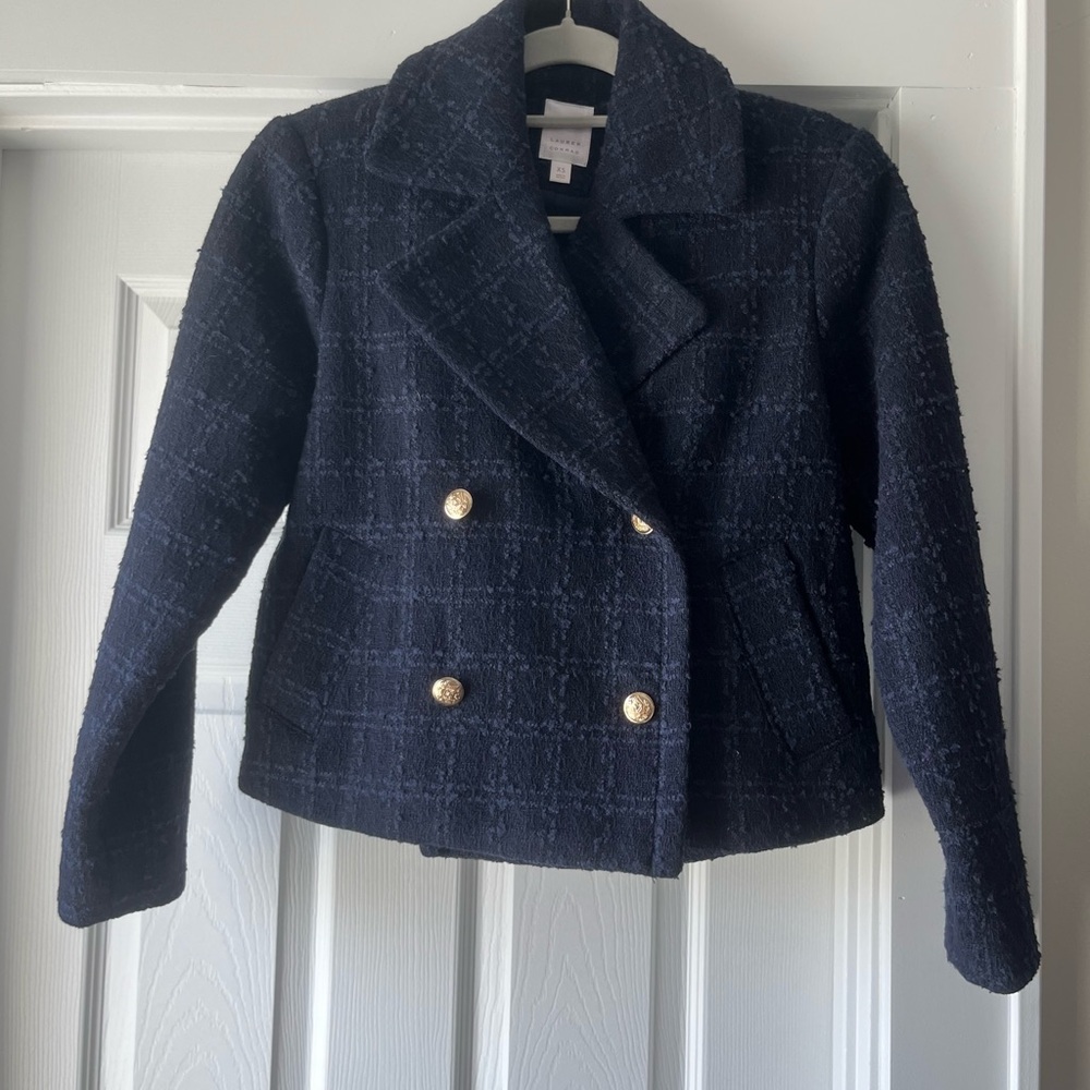 Women's navy  Double-Breasted Jacket